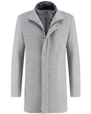 A fish named fred Abrigo Peacoat Big - Grijs