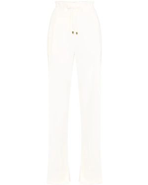 Elisabetta Franchi Straight Trousers - Blanco