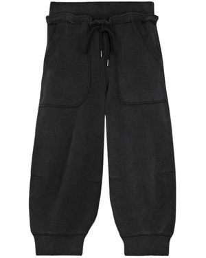 R13 Broeken ,Zwart ,Katoen Deconstructed Cropped Sweatpant