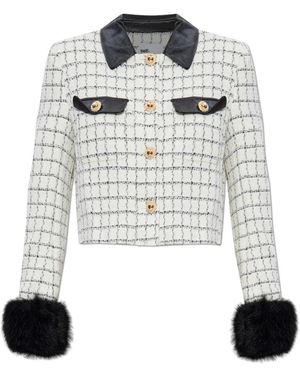 Self-Portrait Tweed Jackets - Naturel