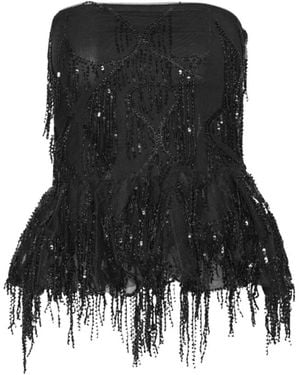 ROTATE BIRGER CHRISTENSEN Sleeveless Tops - Black