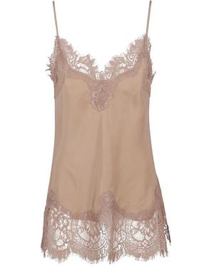 Gold Hawk Coco Kant Zijden Camisole - Bruin