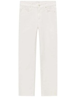 Mother Straight Jeans - Blanco