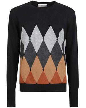Ballantyne R-Ausschnitt Pullover - Schwarz