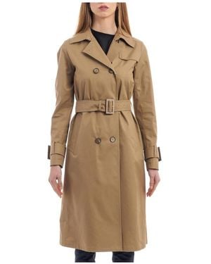 Herno Trench doppiopetto delon con dettagli monogram - Neutro