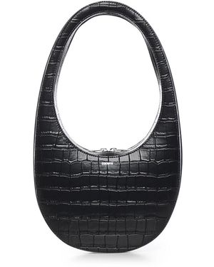 Coperni Tassen ,Zwart ,Leer Croco Swipe Bag