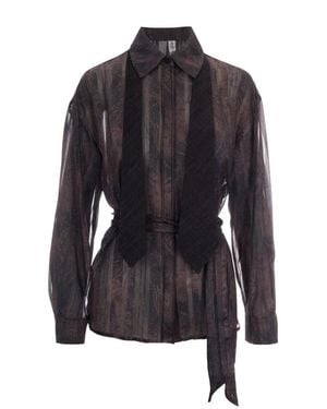 Liu Jo Overhemden ,Bruin ,Shirts - Zwart
