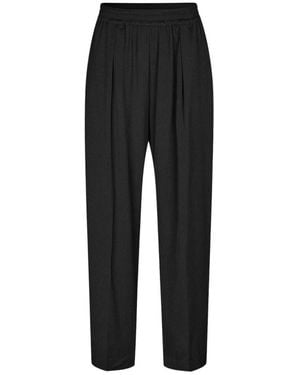 Samsøe & Samsøe Tapered Trousers - Noir