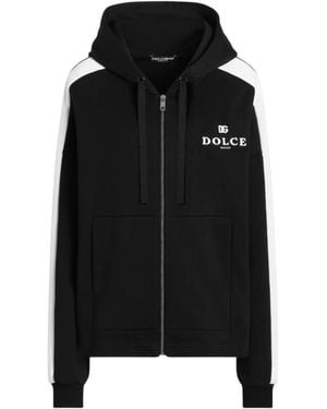 Dolce & Gabbana Zip-Through Sweatshirt - Zwart