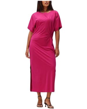 JAPANTKY Kleedjes ,Roze ,Denim Lyori Maxi Jurk - Rood