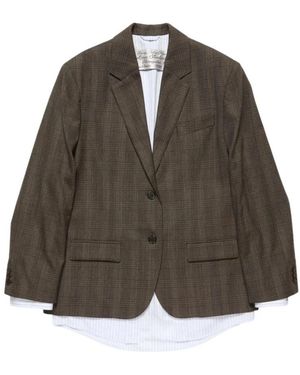 Acne Studios Gelaagde Wollen Colbert - Bruin
