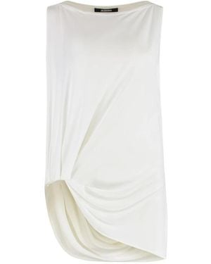 Jacquemus Tops ,Wit ,Polyester Haut Peplo Top