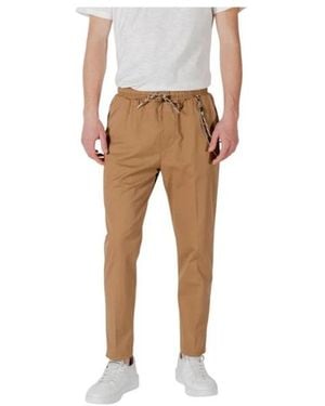Gianni Lupo Slim-Fit Trousers - Blanco