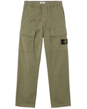 Stone Island Straight Trousers - Verde