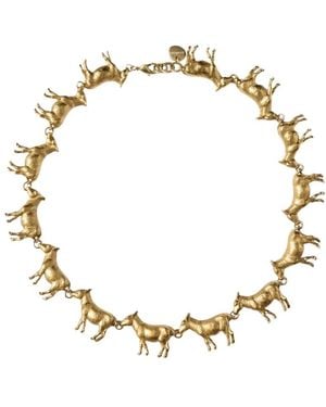 Jacquemus Accessoires ,Geel ,Le Collier Anes - Metallic