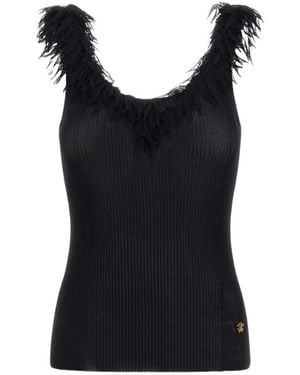 Roberto Cavalli Sleeveless Tops - Black