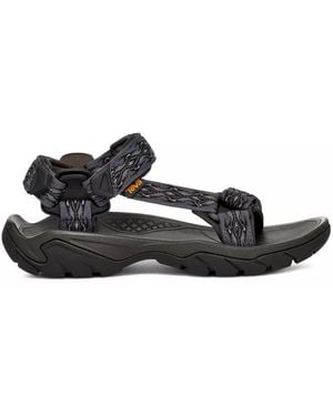 Teva Blaue Herrensandale Zum Wandern Und Wandern - Schwarz