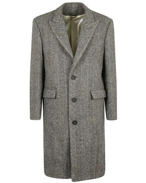 Golden Goose Single-Breasted Coats - Grey