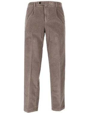 BRIGLIA Straight Trousers - Marrón