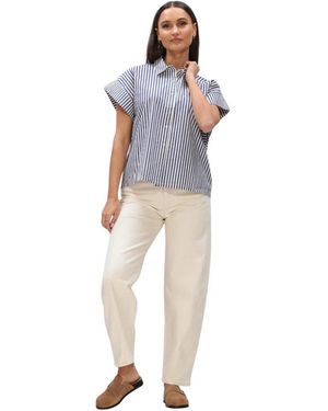By-Bar Overhemden ,Blauw ,Pixie Stripe Blouse