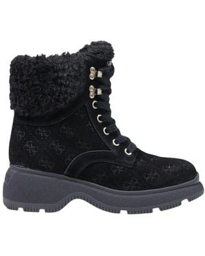 Guess Lace-Up Boots - Nero