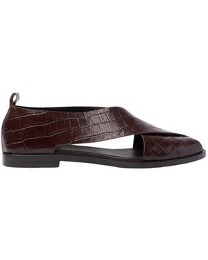 SCAROSSO Flat Sandals - Marrone
