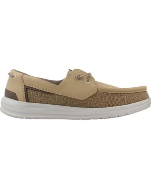HEYDUDE Klassische Mesh Schnürschuhe - Natur