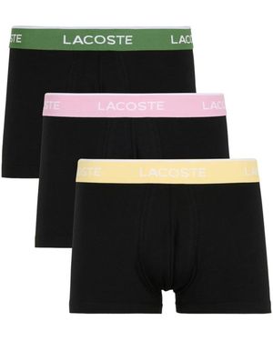 Lacoste Ondergoed ,Zwart ,Katoen Tripack Boxer Katoen Stretch