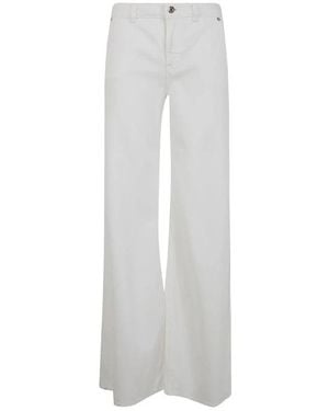 Blumarine Jeans Wide-Leg - White