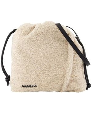 Marni Weiße Synthetische Crossbody-Tasche - Natur