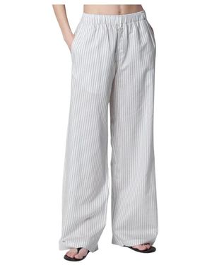 Rohe Stripe Pyjama Broeken - Grijs