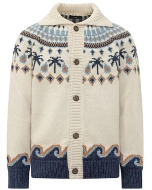 Alanui Langärmelige Strickjacke - Weiß