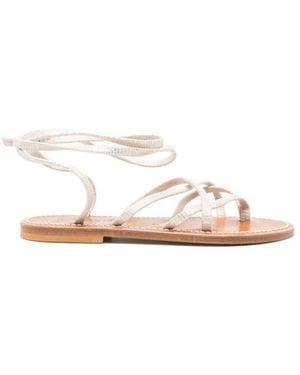 K. Jacques Zenobie Flache Sandalen - Natur