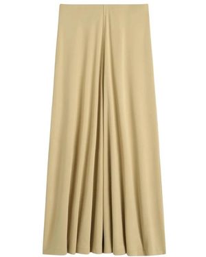TOTEME Broeken ,Flared Jersey Skirt - Metallic
