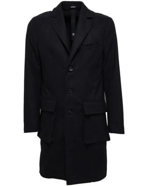 Officina 36 Single-Breasted Coats - Black