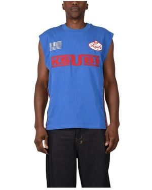 Ksubi Sleeveless Tops - Bleu
