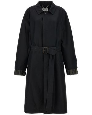 Maison Margiela Trench Coats - Negro