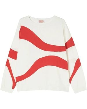 Marina Rinaldi Round-Neck Knitwear - Red