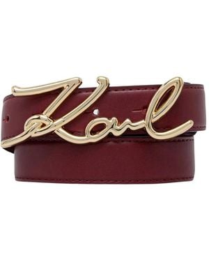 KARL LAGERFELD Belts - Rojo