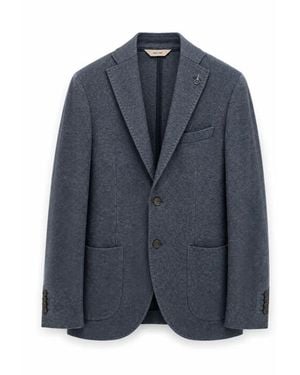 Paoloni Jassen ,Blauw ,Wol Giacca