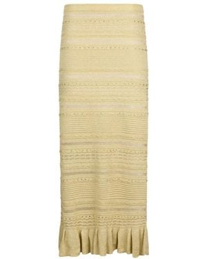 Liu Jo Midi Skirts - Natural