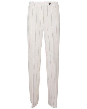 Massimo Alba Straight Trousers - Wit