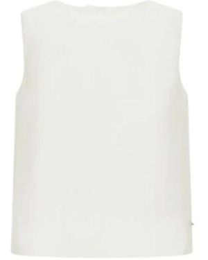 Herno Tops ,Wit ,Katoen Blusa Dettagli Fiocchi