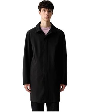 KARL LAGERFELD Single-Breasted Coats - Nero