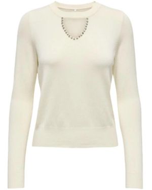 ONLY Round-Neck Knitwear - White