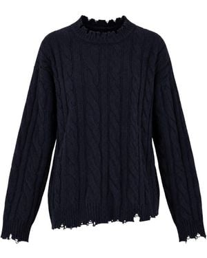 Akep Round-Neck Knitwear - Azul