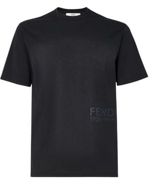 Fendi Stencil 1925 T-Shirt - Zwart