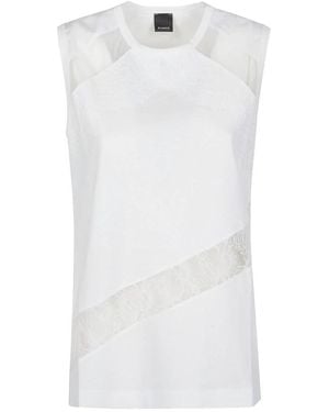 Pinko Sleeveless Tops - White