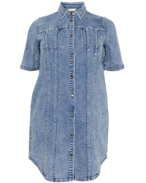 Kaffe Shirt Dresses - Blue