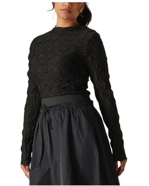 Summum Tops &Amp; T-Shirts Top Spider Mesh - Zwart